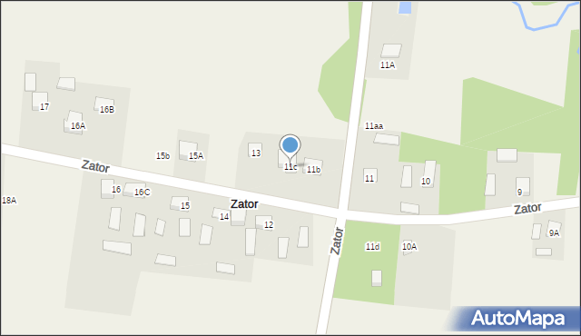 Zator, Zator, 11c, mapa Zator