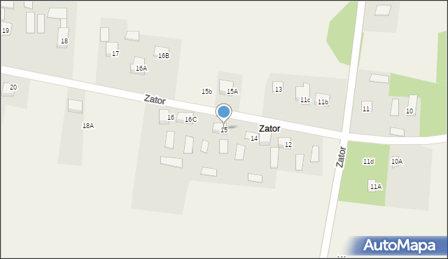 Zator, Zator, 15, mapa Zator