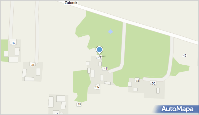 Zator, Zator, 43, mapa Zator