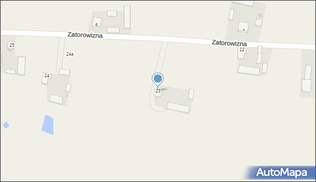 Zatorowizna, Zatorowizna, 23, mapa Zatorowizna