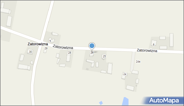 Zatorowizna, Zatorowizna, 26, mapa Zatorowizna