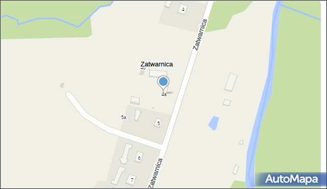 Zatwarnica, Zatwarnica, 4a, mapa Zatwarnica