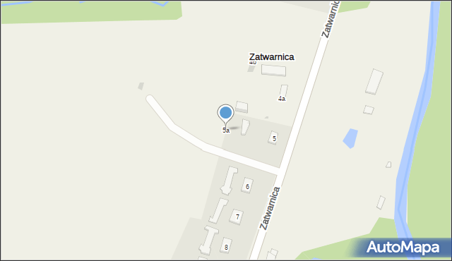 Zatwarnica, Zatwarnica, 5a, mapa Zatwarnica