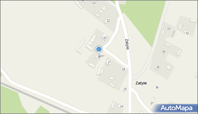 Zatyle, Zatyle, 18, mapa Zatyle