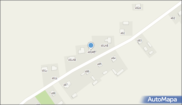 Zawada, Zawada, 491AD, mapa Zawada