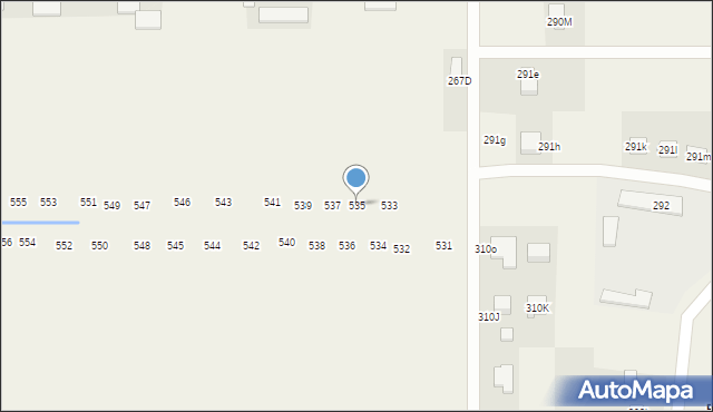 Zawada, Zawada, 535, mapa Zawada