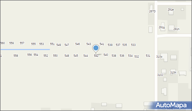 Zawada, Zawada, 542, mapa Zawada