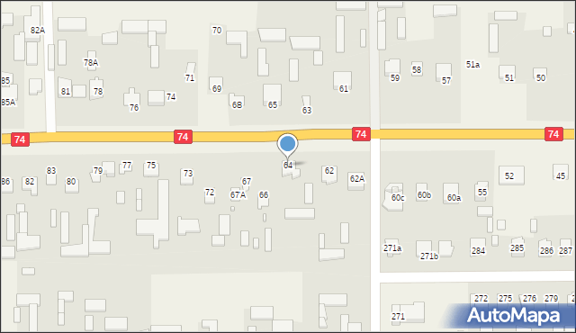 Zawada, Zawada, 64, mapa Zawada