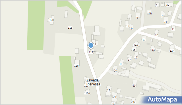 Zawada, Zawada, 113, mapa Zawada