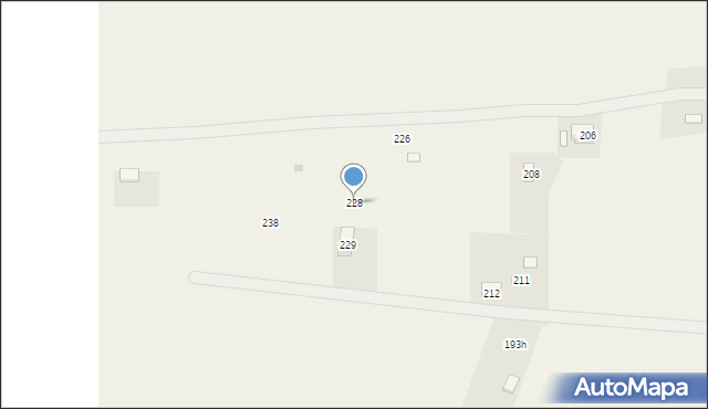 Zawada, Zawada, 228, mapa Zawada