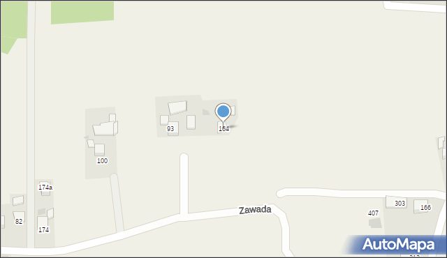 Zawada, Zawada, 164, mapa Zawada