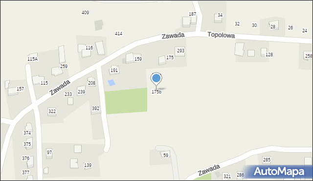 Zawada, Zawada, 175b, mapa Zawada