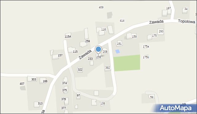 Zawada, Zawada, 239, mapa Zawada