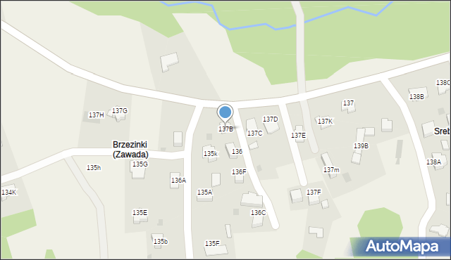 Zawada, Zawada, 137B, mapa Zawada