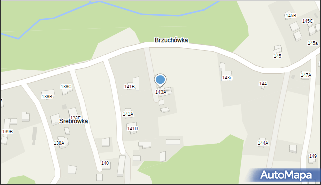 Zawada, Zawada, 143A, mapa Zawada