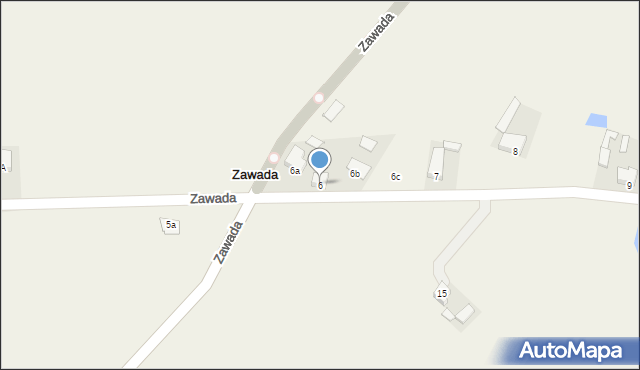 Zawada, Zawada, 6, mapa Zawada