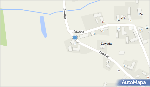 Zawada, Zawada, 2, mapa Zawada