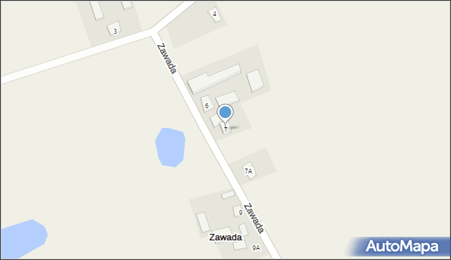Zawada, Zawada, 7, mapa Zawada