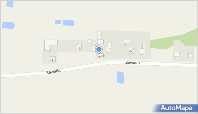 Zawada, Zawada, 5, mapa Zawada