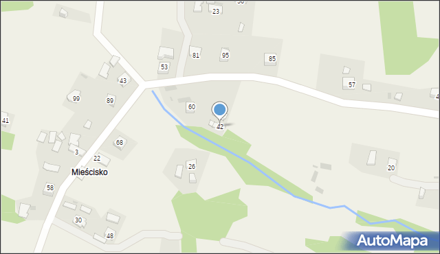 Zawada Lanckorońska, Zawada Lanckorońska, 42, mapa Zawada Lanckorońska