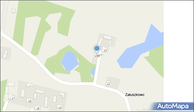 Zawada-Piaski, Zawada-Piaski, 13A, mapa Zawada-Piaski