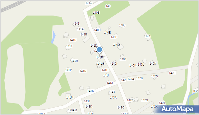 Zawada Pilicka, Zawada Pilicka, 141F, mapa Zawada Pilicka