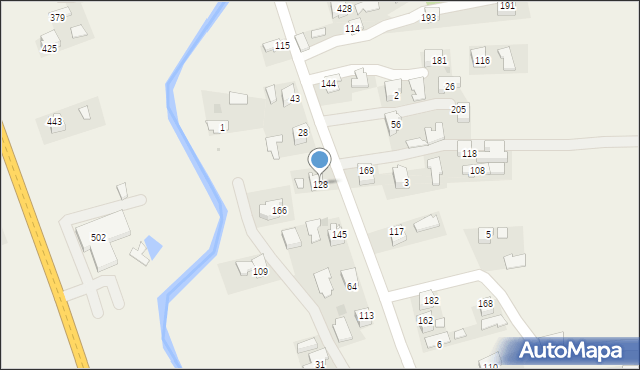 Zawada Uszewska, Zawada Uszewska, 128, mapa Zawada Uszewska