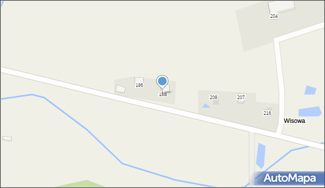 Zawada Uszewska, Zawada Uszewska, 188, mapa Zawada Uszewska