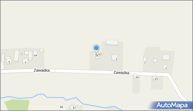 Zawadka, Zawadka, 3a, mapa Zawadka