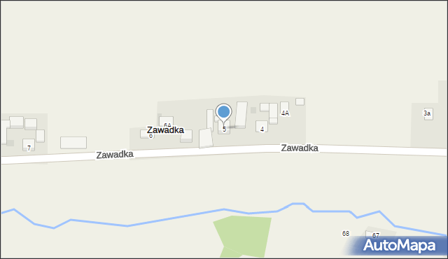 Zawadka, Zawadka, 5, mapa Zawadka