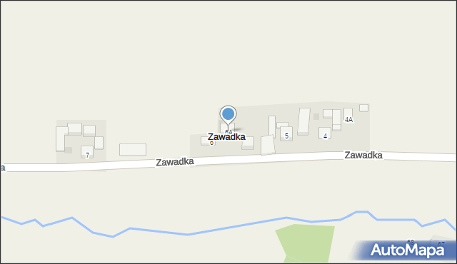 Zawadka, Zawadka, 6A, mapa Zawadka