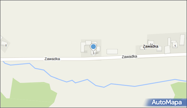 Zawadka, Zawadka, 7, mapa Zawadka