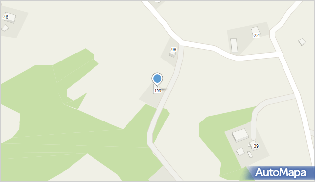 Zawadka, Zawadka, 109, mapa Zawadka