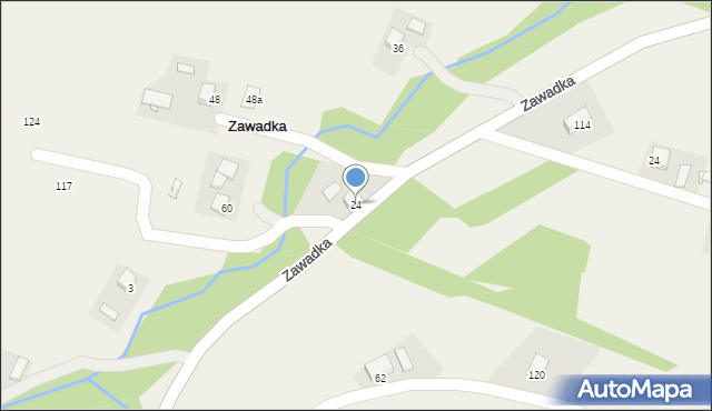 Zawadka, Zawadka, 24, mapa Zawadka