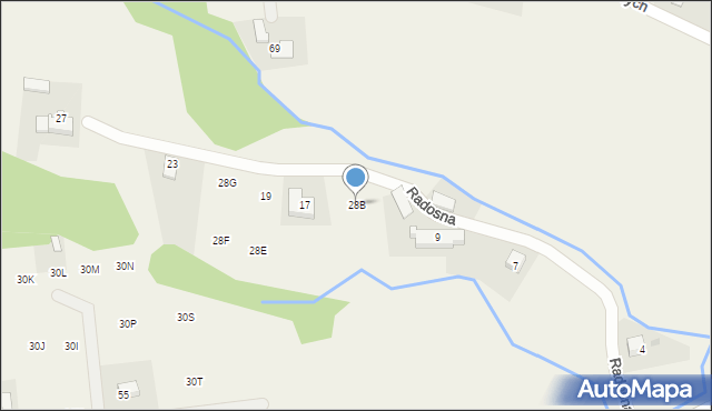 Zawadka, Zawadka, 28B, mapa Zawadka