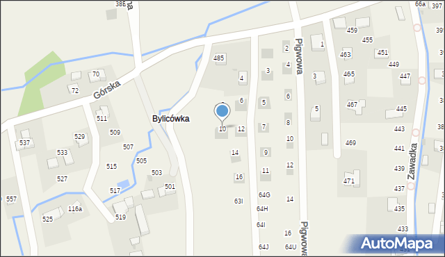 Zawadka, Zawadka, 63e, mapa Zawadka