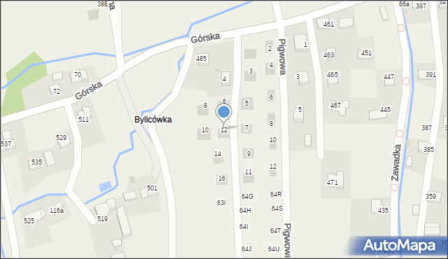 Zawadka, Zawadka, 63f, mapa Zawadka