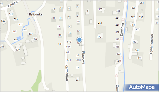 Zawadka, Zawadka, 64S, mapa Zawadka