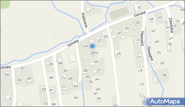 Zawadka, Zawadka, 83d, mapa Zawadka