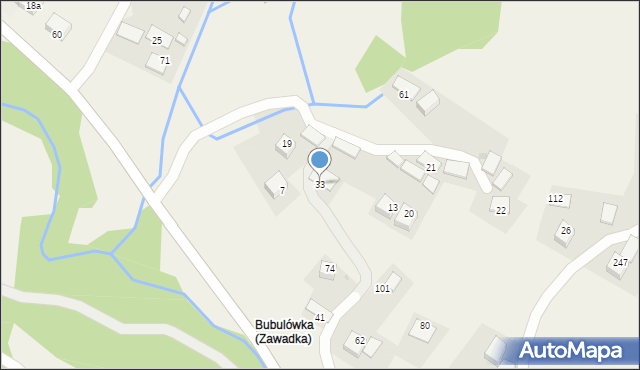 Zawadka, Zawadka, 33, mapa Zawadka