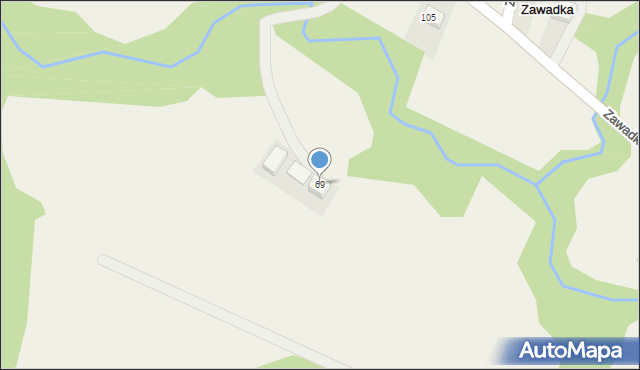 Zawadka, Zawadka, 69, mapa Zawadka