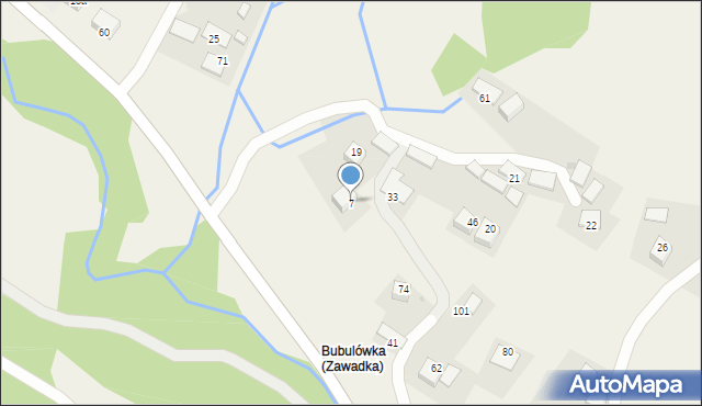 Zawadka, Zawadka, 7, mapa Zawadka