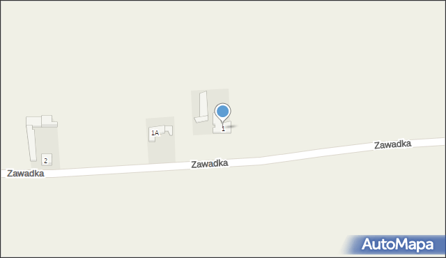 Zawadka, Zawadka, 1, mapa Zawadka