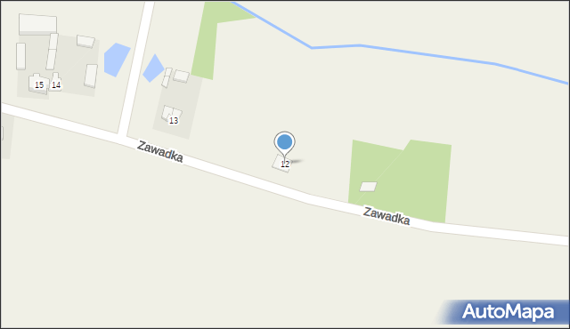 Zawadka, Zawadka, 12, mapa Zawadka