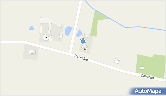 Zawadka, Zawadka, 13a, mapa Zawadka