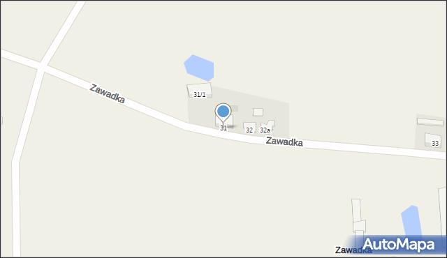 Zawadka, Zawadka, 31, mapa Zawadka