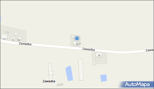 Zawadka, Zawadka, 33, mapa Zawadka