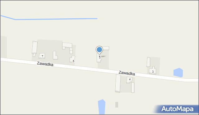 Zawadka, Zawadka, 5, mapa Zawadka