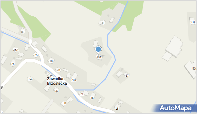 Zawadka Brzostecka, Zawadka Brzostecka, 38a, mapa Zawadka Brzostecka