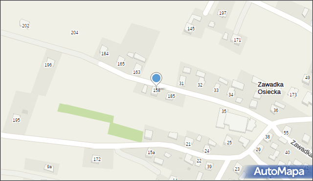 Zawadka Osiecka, Zawadka Osiecka, 158, mapa Zawadka Osiecka